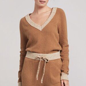 Faherty SERENE SWEATER IN CHAI LATTE SZ-XXL Organic Cotton SUPER Soft!